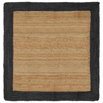 Covoare de zonă Gri închis 120 x 120 cm Iută GartenMobel Dekor