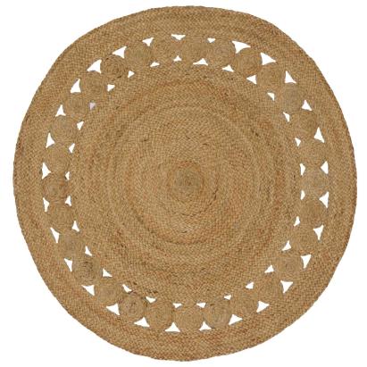 Covor natural Ø 120 cm Iută GartenMobel Dekor