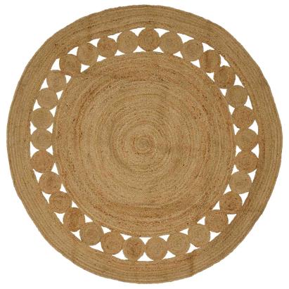Covor natural Ø 210 cm Iută GartenMobel Dekor
