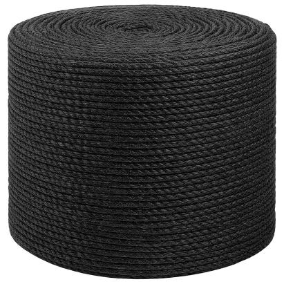 Frânghie din iută 4 Negru 100% jute Tossa GartenMobel Dekor
