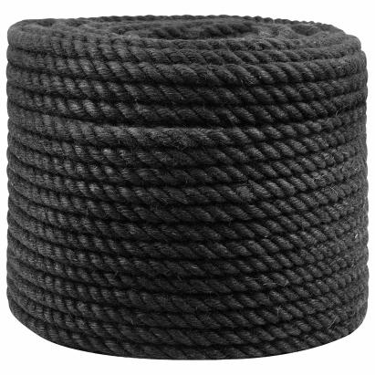 Frânghie din Jute 10 Negru 100% jute Tossa GartenMobel Dekor