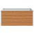 Strat înălțat de grădină Maro deschis 100 x 100 x 45 cm GartenMobel Dekor