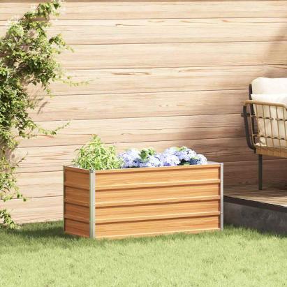 Strat înălțat de grădină Maro deschis 100 x 40 x 45 cm GartenMobel Dekor