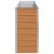 Strat înălțat de grădină Maro deschis 240 x 40 x 77 cm GartenMobel Dekor