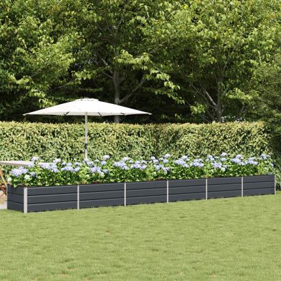 Jardinieră Antracit 600 x 80 x 45 cm Oțel GartenMobel Dekor