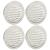 Capace de ventilație pentru aer 4 pcs Argintiu 125 mm GartenMobel Dekor