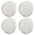 Capace de ventilație pentru aer 4 pcs Argintiu 150 mm GartenMobel Dekor