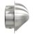 Capace de ventilație pentru aer 2 pcs Argintiu 80 mm GartenMobel Dekor