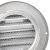 Capace de ventilație pentru aer 8 pcs Argintiu 80 mm GartenMobel Dekor