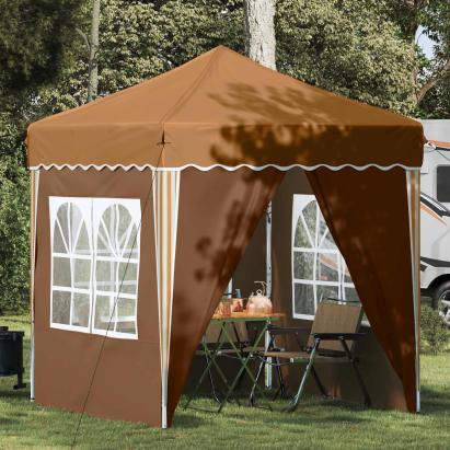 Cort de Petrecere Pop-up Bej 195 x 195 x 245 cm Material Oxford GartenMobel Dekor