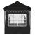 Cort de Petrecere Pop-up Negru 195 x 195 x 245 cm GartenMobel Dekor