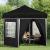 Cort de Petrecere Pop-up Negru 195 x 195 x 245 cm GartenMobel Dekor