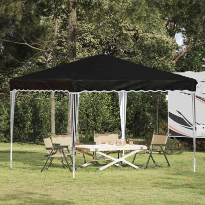 Cort de Petrecere Pop-up Negru 288 x 288 x 245 cm GartenMobel Dekor