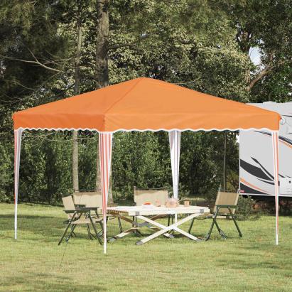 Cort de Petrecere Pop-up Portocaliu 288 x 288 x 245 cm GartenMobel Dekor