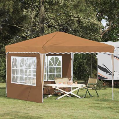 Cort de Petrecere Pop-up Bej 288 x 288 x 245 cm Material Oxford GartenMobel Dekor
