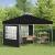 Cort de Petrecere Pop-up Negru 288 x 288 x 245 cm GartenMobel Dekor