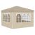 Cort de Petrecere Pop-up Crem 288 x 288 x 245 cm GartenMobel Dekor