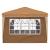 Cort de Petrecere Pop-up Bej 288 x 288 x 245 cm Material Oxford GartenMobel Dekor