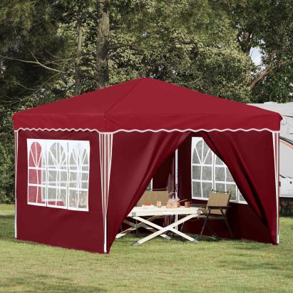 Cort de Petrecere Pop-up Burgundy 288 x 288 x 245 cm GartenMobel Dekor