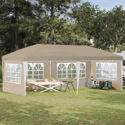 Cort de Petrecere Pop-up 575 x 289 x 245 cm Crem GartenMobel Dekor