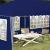 Cort de Petrecere Pop-up 575 x 289 x 245 cm albastru GartenMobel Dekor