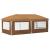 Cort de Petrecere Pop-up 575 x 289 x 245 cm Bej GartenMobel Dekor