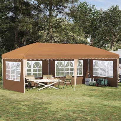 Cort de Petrecere Pop-up 575 x 289 x 245 cm Bej GartenMobel Dekor