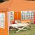 Cort de Petrecere Pop-up 575 x 289 x 245 cm Portocaliu GartenMobel Dekor