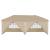 Cort de Petrecere Pop-up 575 x 288 x 245 cm Crem GartenMobel Dekor