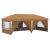 Cort de Petrecere Pop-up 575 x 288 x 245 cm Bej GartenMobel Dekor