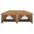 Cort de Petrecere Pop-up 575 x 288 x 245 cm Bej GartenMobel Dekor