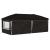 Cort de Petrecere Pop-up 575 x 288 x 245 cm Negru GartenMobel Dekor