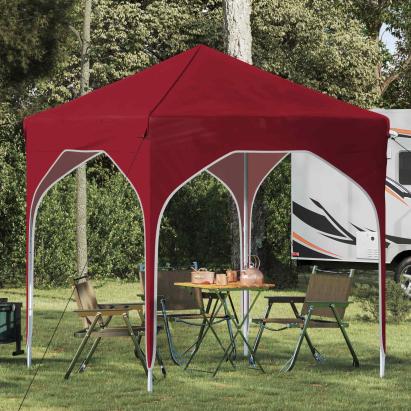 Cort de Petrecere Pop-up 194 x 194 x 245 cm Burgundy GartenMobel Dekor