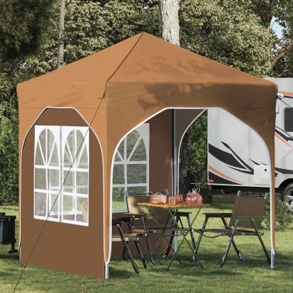 Cort de Petrecere Pop-up 192 x 192 x 245 cm Bej GartenMobel Dekor