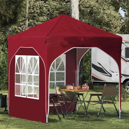 Cort de Petrecere Pop-up 192 x 192 x 245 cm Burgundy GartenMobel Dekor