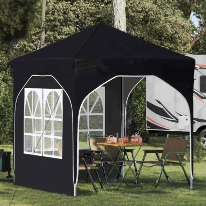 Cort de Petrecere Pop-up 192 x 192 x 245 cm Negru GartenMobel Dekor