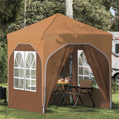 Cort de Petrecere Pop-up 192 x 192 x 245 cm Bej GartenMobel Dekor