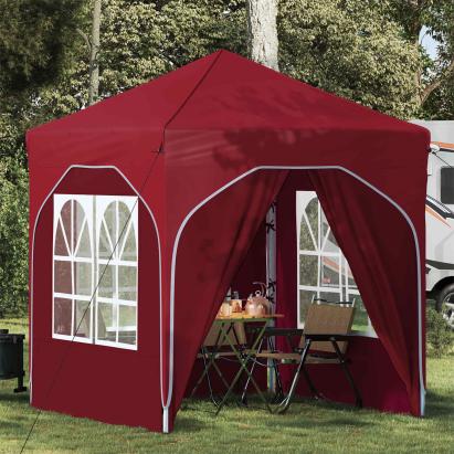 Cort de Petrecere Pop-up 192 x 192 x 245 cm Burgundy GartenMobel Dekor
