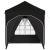 Cort de Petrecere Pop-up 192 x 192 x 245 cm Negru GartenMobel Dekor