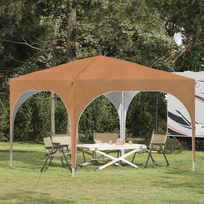 Cort de Petrecere Pop-up 290 x 290 x 245 cm Bej GartenMobel Dekor