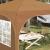 Cort de Petrecere Pop-up 290 x 290 x 245 cm Bej GartenMobel Dekor