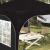 Cort de Petrecere Pop-up 290 x 290 x 245 cm Negru GartenMobel Dekor