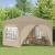 Cort de Petrecere Pop-up 290 x 290 x 245 cm Crem GartenMobel Dekor