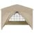 Cort de Petrecere Pop-up 290 x 290 x 245 cm Crem GartenMobel Dekor