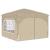Cort de Petrecere Pop-up 290 x 290 x 245 cm Crem GartenMobel Dekor