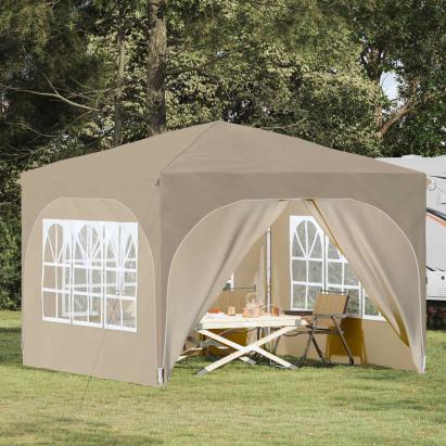 Cort de Petrecere Pop-up 290 x 290 x 245 cm Crem GartenMobel Dekor