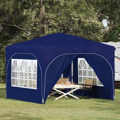 Cort de Petrecere Pop-up 290 x 290 x 245 cm albastru GartenMobel Dekor