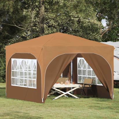 Cort de Petrecere Pop-up 290 x 290 x 245 cm Bej GartenMobel Dekor