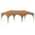 Cort de Petrecere Pop-up Bej 575 x 288 x 245 cm Material Oxford GartenMobel Dekor