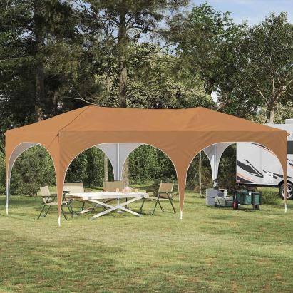 Cort de Petrecere Pop-up Bej 575 x 288 x 245 cm Material Oxford GartenMobel Dekor